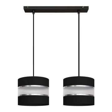 Висящ полилей HELEN 2xE27/15W/230V черен