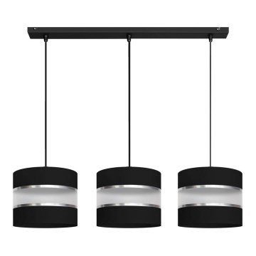 Висящ полилей HELEN 3xE27/15W/230V черен