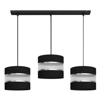 Висящ полилей HELEN 3xE27/15W/230V черен