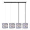 Висящ полилей HELEN 4xE27/15W/230V сив/черен