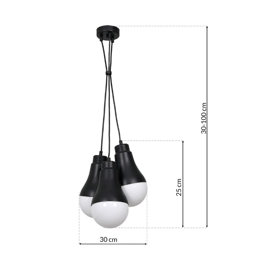 Висящ полилей HELIOS 3xE14/40W/230V