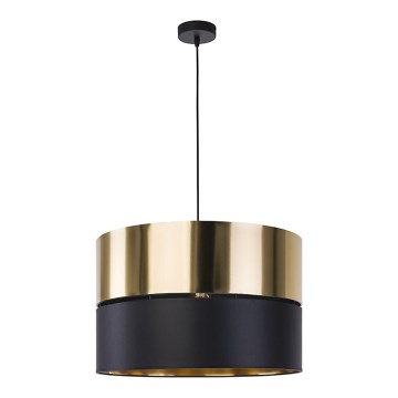 Висящ полилей HILTON 1xE27/25W/230V месинг/черен