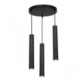 Висящ полилей IMPLODE 3xGU10/8W/230V кръгъл черен