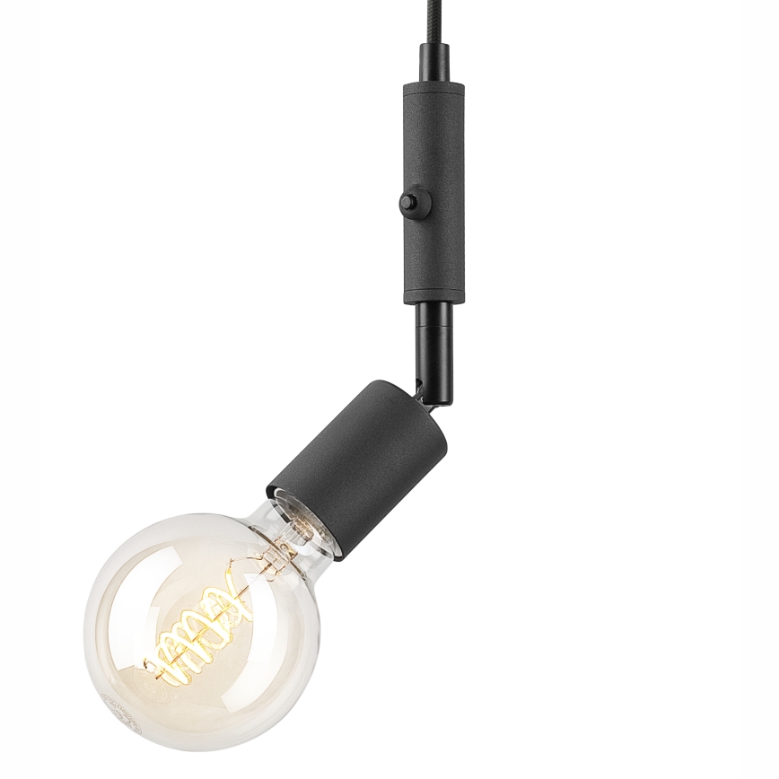 Висящ полилей INA 1xE27/42W/230V черен