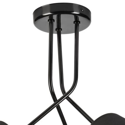 Висящ полилей IRMA 3xE27/15W/230V черен