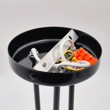 Висящ полилей IRMA 3xE27/15W/230V черен