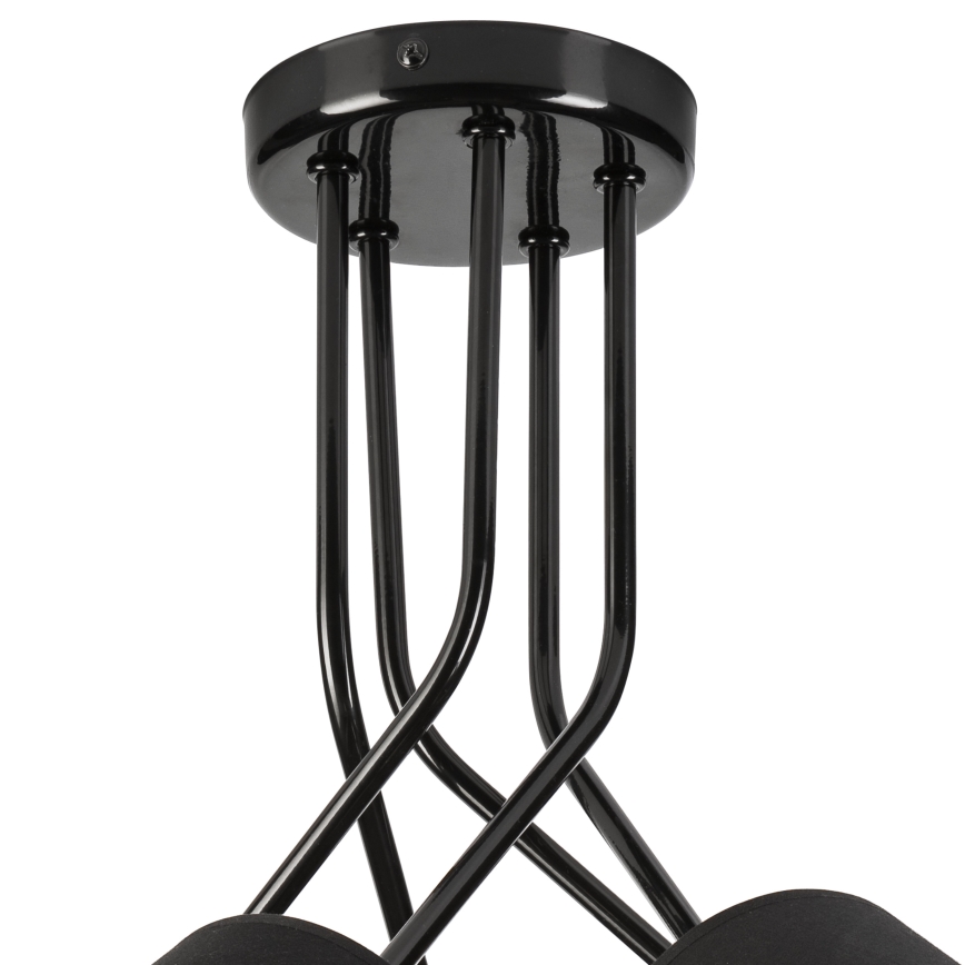 Висящ полилей IRMA 5xE27/60W/230V черен