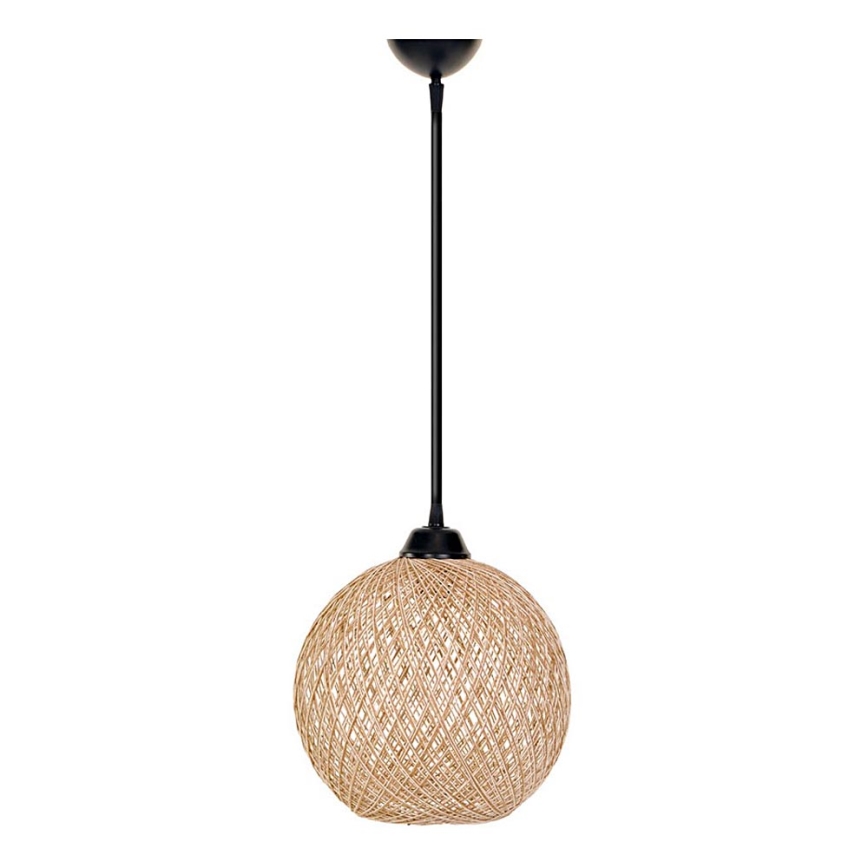 Висящ полилей JUTE 1xE27/60W/230V бежов