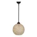 Висящ полилей JUTE 1xE27/60W/230V бежов