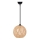 Висящ полилей JUTE 1xE27/60W/230V бежов