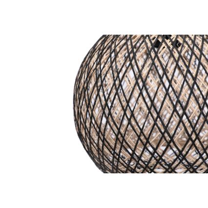 Висящ полилей JUTE 1xE27/60W/230V черен