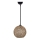 Висящ полилей JUTE 1xE27/60W/230V кафяв