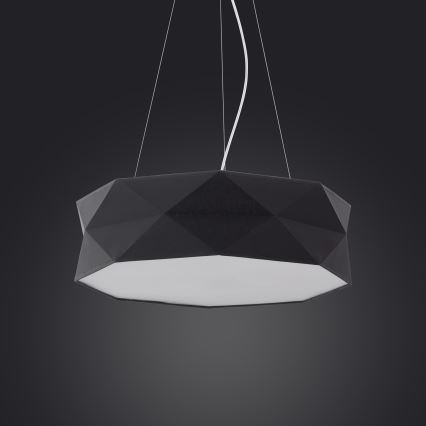 Висящ полилей KANTOOR 1xE27/15W/230V черен