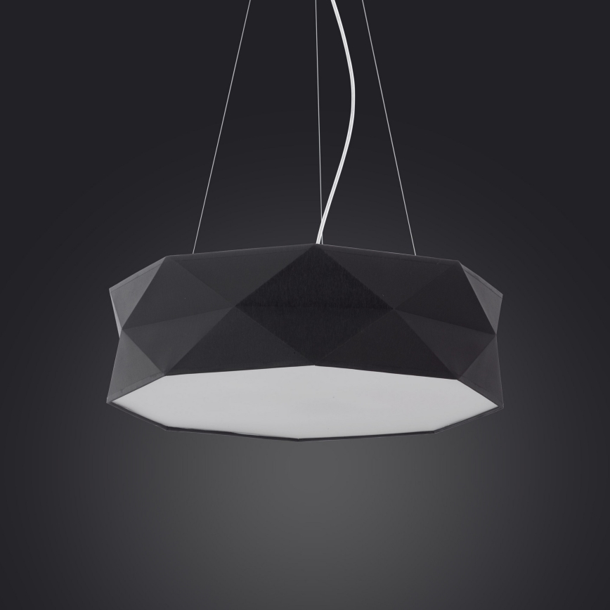 Висящ полилей KANTOOR 1xE27/15W/230V черен