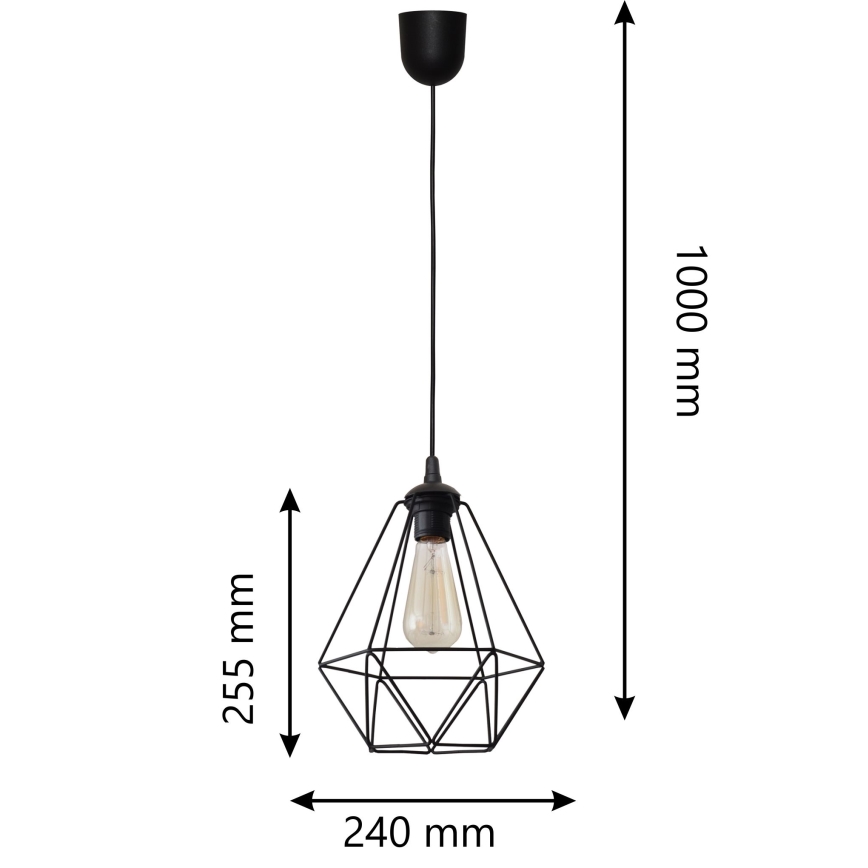 Висящ полилей KARO 1xE27/15W/230V
