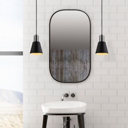 Висящ полилей KEM 1xE27/40W/230V черен