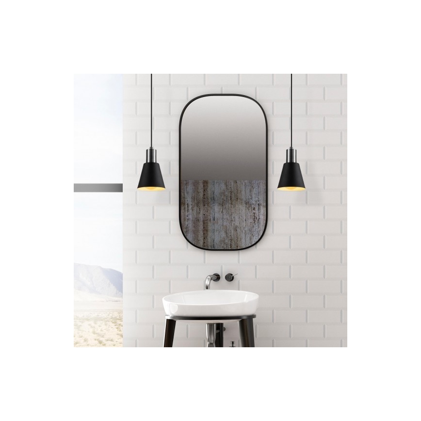 Висящ полилей KEM 1xE27/40W/230V черен