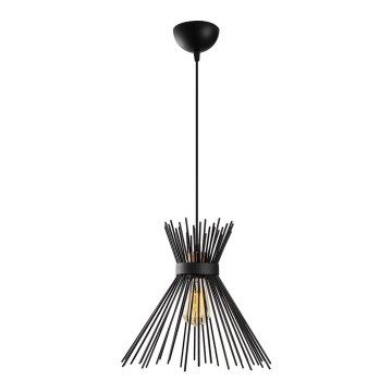 Висящ полилей KIRPI 1xE27/40W/230V черен