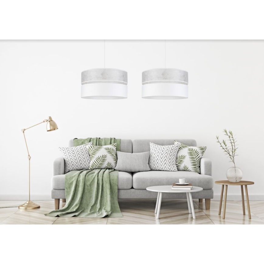 Висящ полилей LIMA 1xE27/60W/230V бял