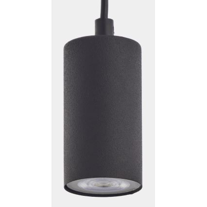 Висящ полилей LOGAN BLACK 1xGU10/10W/230V