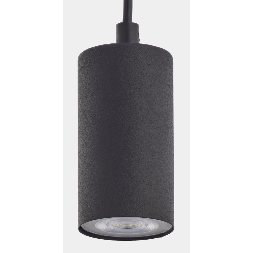Висящ полилей LOGAN BLACK 1xGU10/10W/230V