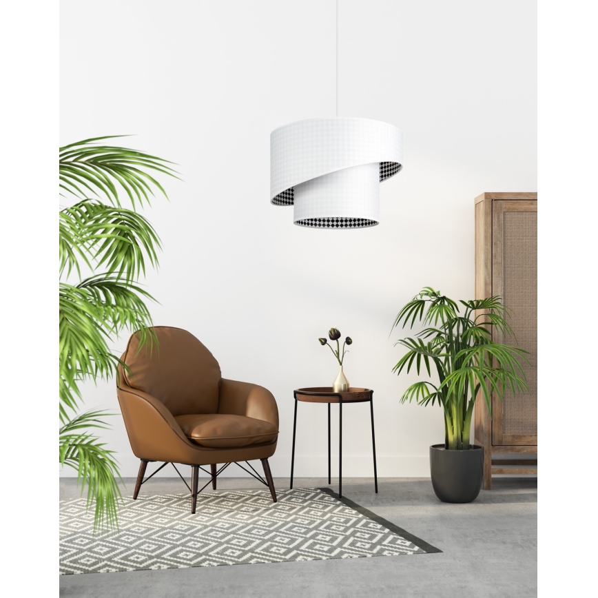 Висящ полилей LORI 1×E27/60W/230V бял