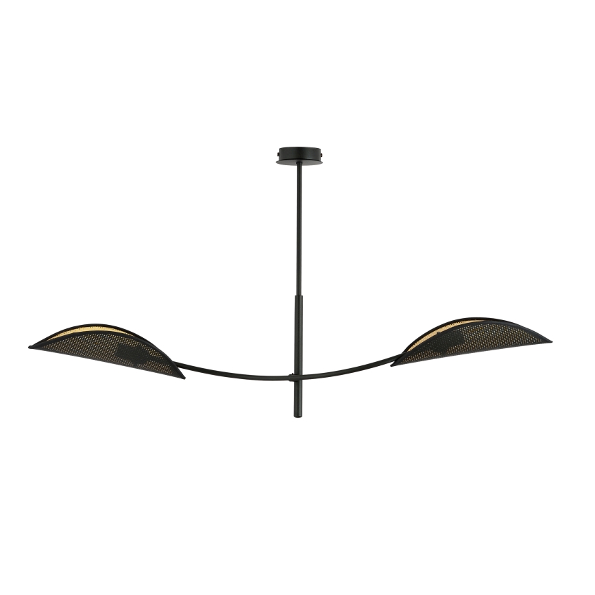 Висящ полилей LOTUS 2xE14/10W/230V черен/златист