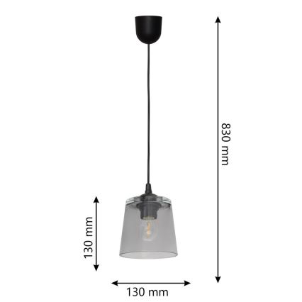 Висящ полилей LUCEA 1xE27/15W/230V