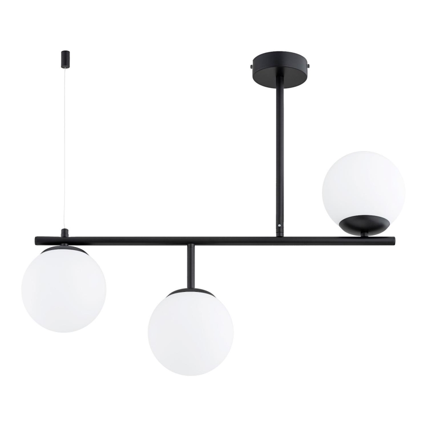 Висящ полилей LUNA 3xE14/10W/230V черен