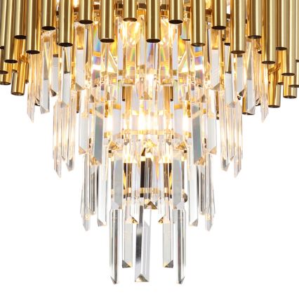 Висящ полилей MADISON 9xE14/40W/230V златист