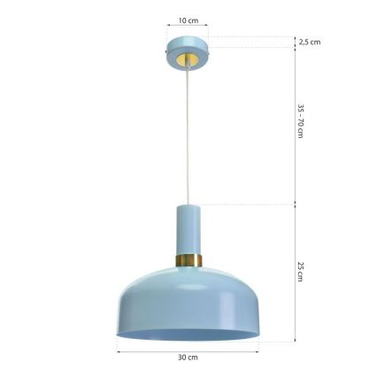 Висящ полилей MALMO 1xE27/60W/230V