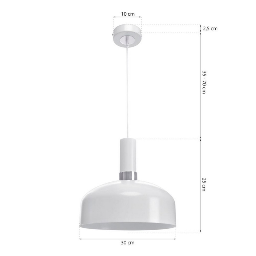 Висящ полилей MALMO 1xE27/60W/230V