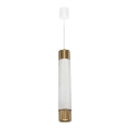 Висящ полилей Marble бял/месинг 1xGU10/8W/230V