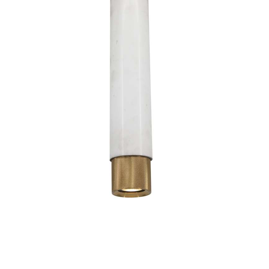 Висящ полилей Marble бял/месинг 1xGU10/8W/230V