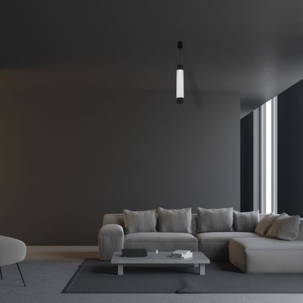 Висящ полилей MARBLE WHITE/BLACK 1xGU10/8W/230V