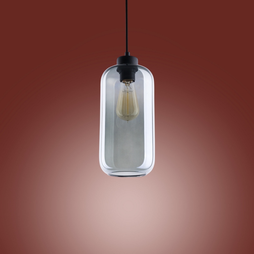 Висящ полилей MARCO 1xE27/60W/230V черен