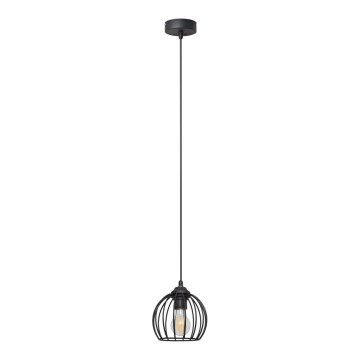 Висящ полилей MERCURE 1xE27/15W/230V Ø 16 cм черен