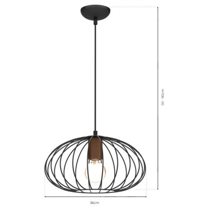 Висящ полилей MERIDIANO 1xE27/60W/230V