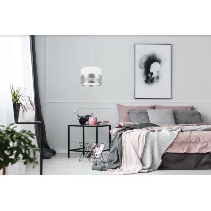 Висящ полилей MILO 1xE27/60W/230V сребрист