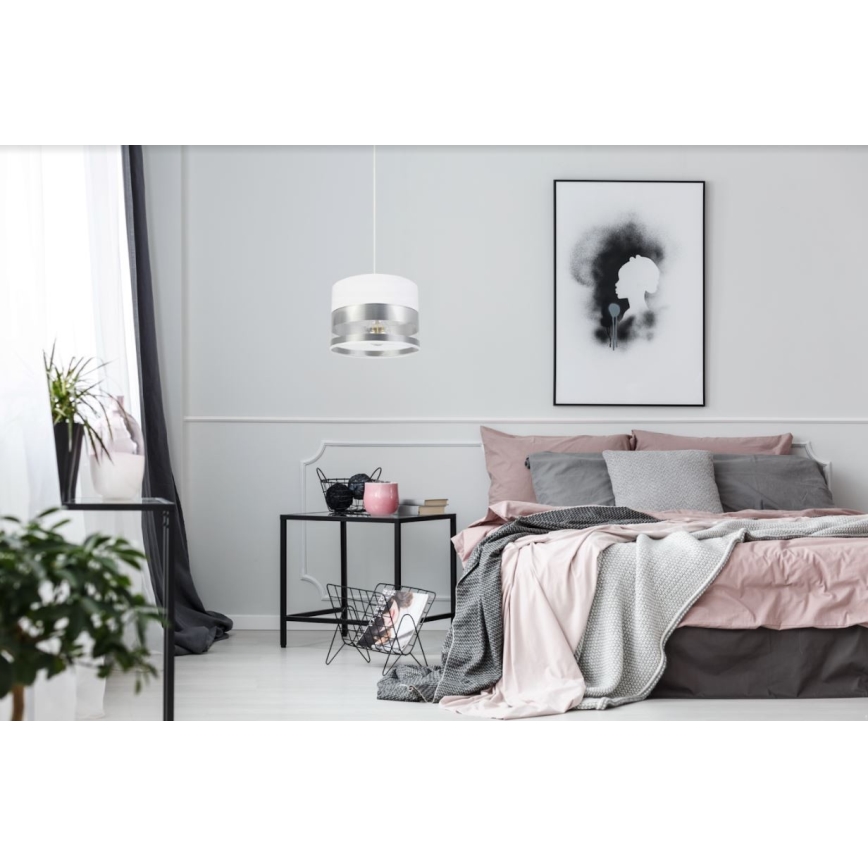 Висящ полилей MILO 1xE27/60W/230V сребрист