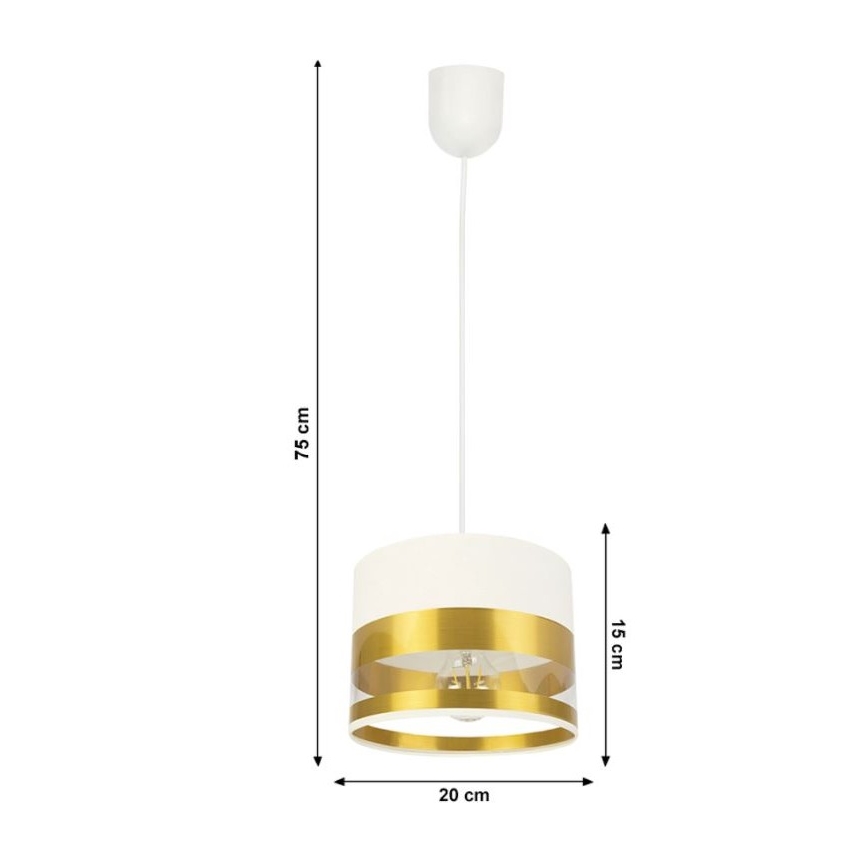 Висящ полилей MILO 1xE27/60W/230V златист