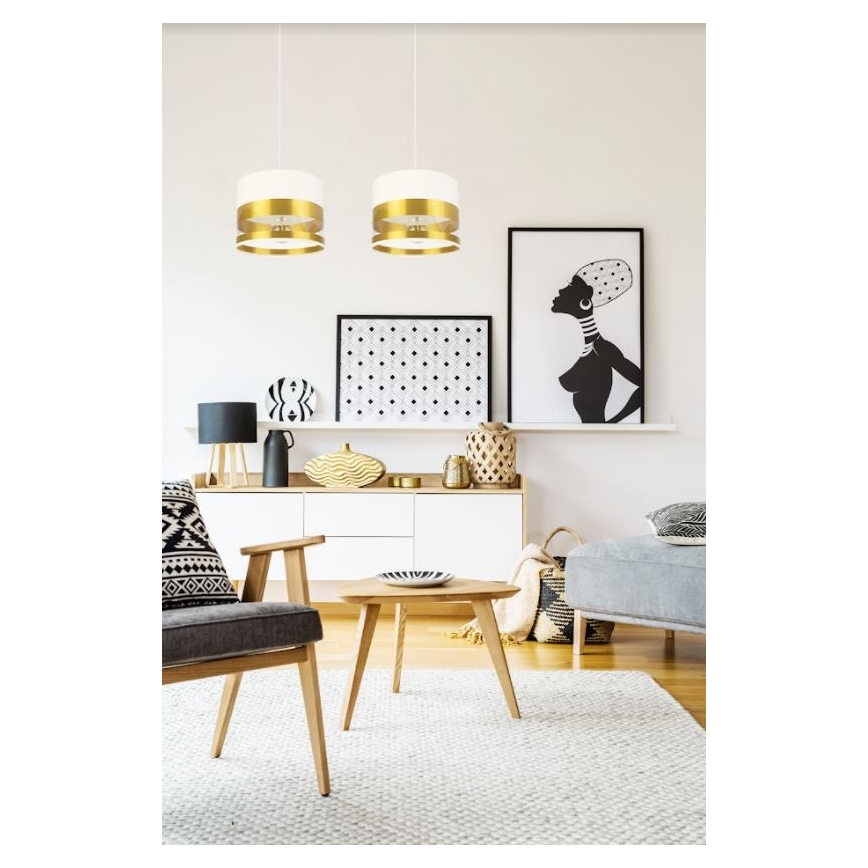 Висящ полилей MILO 2xE27/60W/230V златист