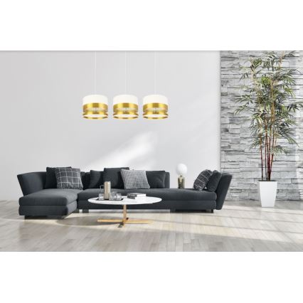 Висящ полилей MILO 3xE27/60W/230V златист