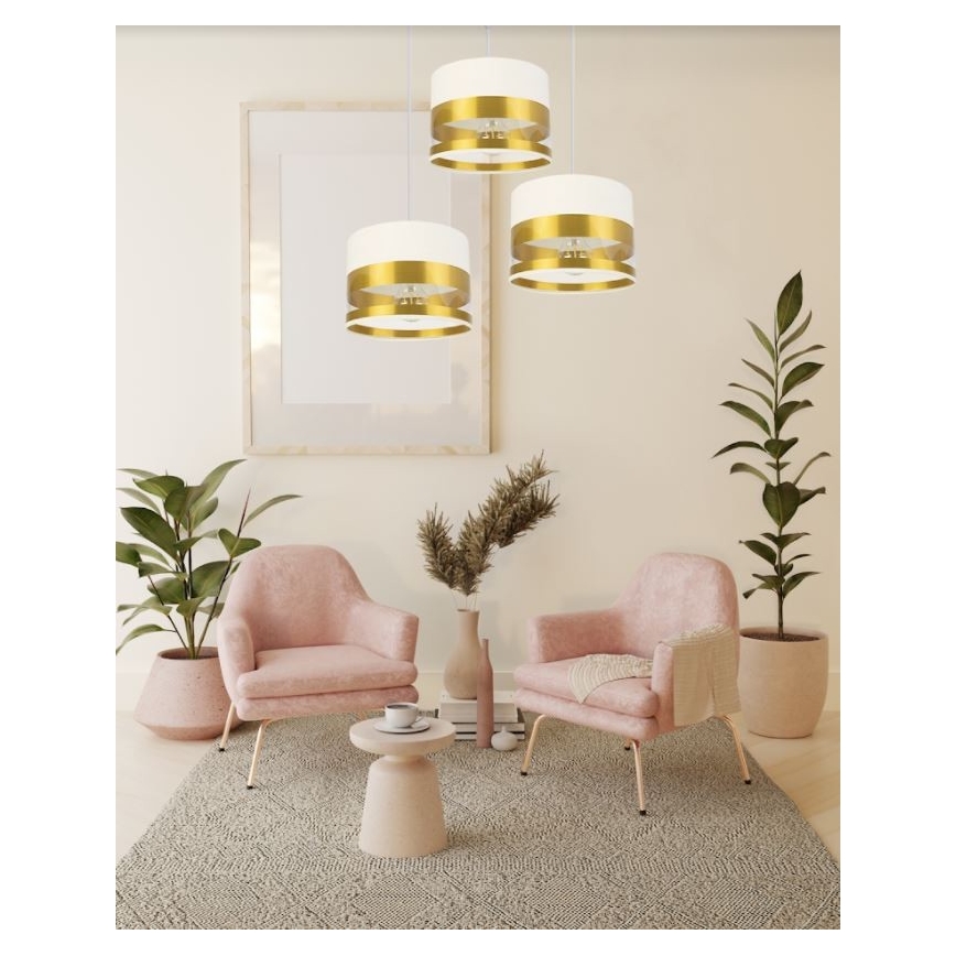 Висящ полилей MILO 3xE27/60W/230V златист