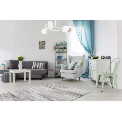 Висящ полилей MINERVA 2xE27/15W + 2xE14/10W/230V бял
