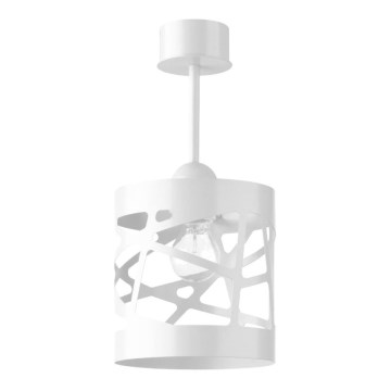 Висящ полилей MODUL FREZ 1xE27/60W/230V Ø 17,5 cм бял