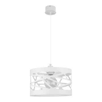 Висящ полилей MODUL FREZ 1xE27/60W/230V Ø 30 cм бял