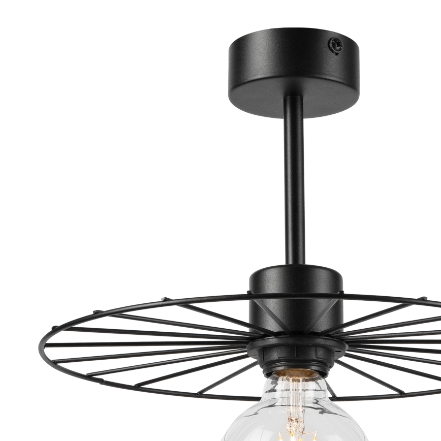 Висящ полилей MONTANA 1xE27/15W/230V Ø 30 cm черен