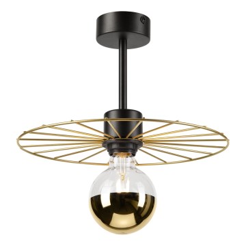 Висящ полилей MONTANA 1xE27/15W/230V Ø 30 cm златист/черен