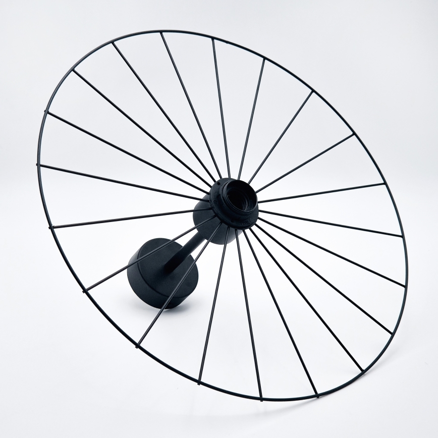 Висящ полилей MONTANA 1xE27/15W/230V Ø 45 cm черен